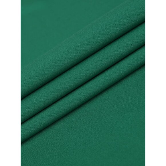 Men's Green Dress Long Sleeve Button Down Business Formal Stretch Shirts - Picture 6 of 6